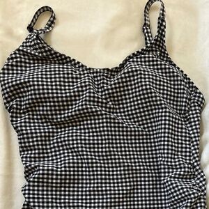 Gingham Style One-Piece Bathing suit